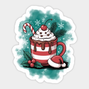 Cozy Cocoa Christmas Sweet Holiday Vibes Sticker